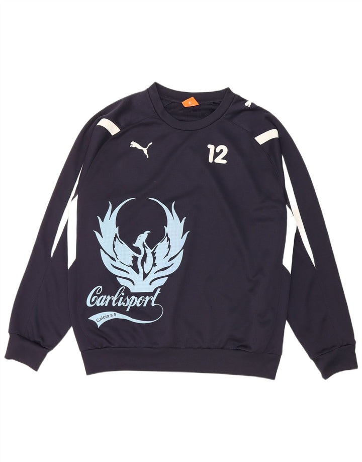 Puma Sudadera gráfica para hombre Jumper XL Azul marino Poliéster