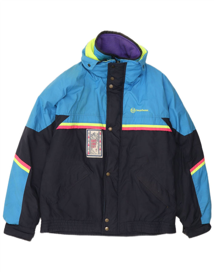 Sergio Tacchini Chaqueta de esquí para hombre ES 42 XL Azul marino Colorblock Poliéster