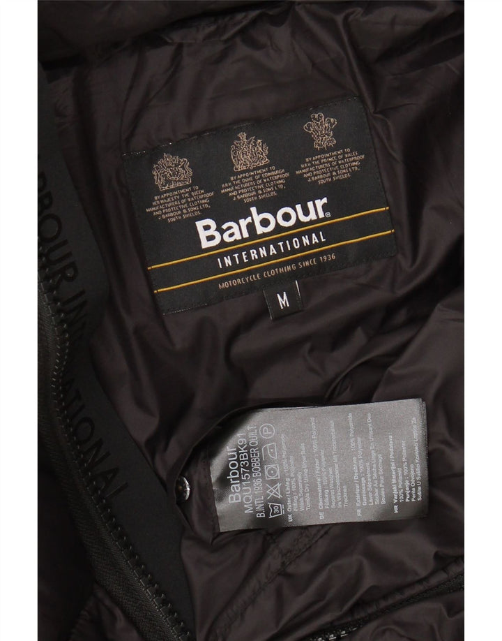 Barbour Chaqueta Acolchada Con Capucha Para Hombre UK 38 Mediana Poliamida Negra