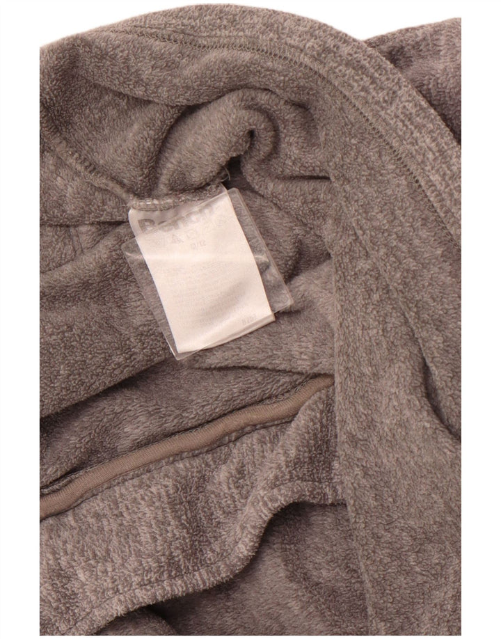 BENCH Chaqueta polar gráfica para mujer UK 12 Poliéster gris medio