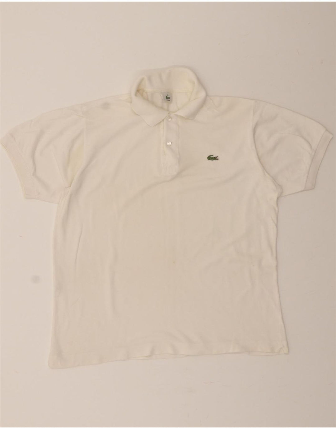 LACOSTE Mens Polo Shirt Size 4 Medium White Cotton Vintage Lacoste and Second-Hand Lacoste from Messina Hembry 