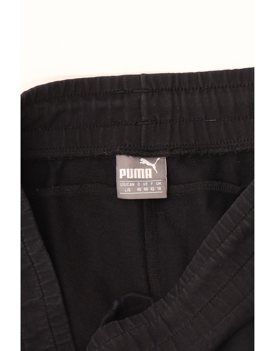Puma Mujer Cargo Chándal Pantalones UK 40 Grande Negro