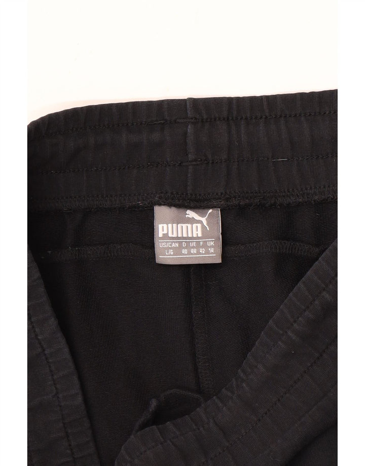 Puma Mujer Cargo Chándal Pantalones UK 40 Grande Negro
