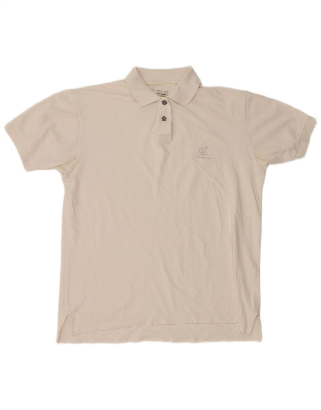 Polo Calvin Klein para hombre de algodón blanco grande