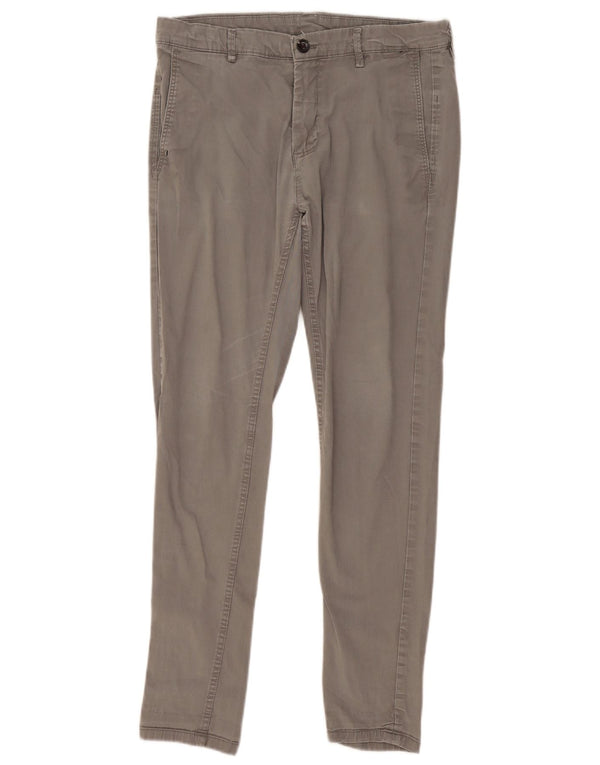 Zara Mens Slim Chino Pantalones EU 40 Medium W31 L29 Gris
