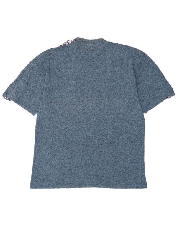 Asics - Camiseta gráfica para hombre, talla grande, color azul, algodón