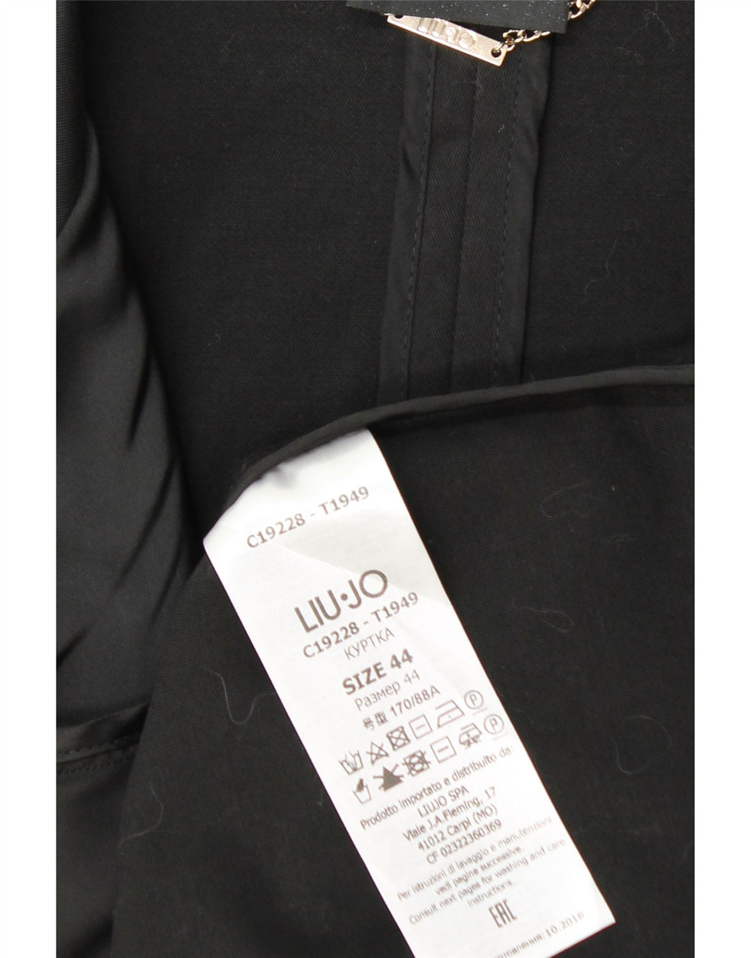 Gabardina Liu Jo Mujer IT 44 Medio Algodón Negro