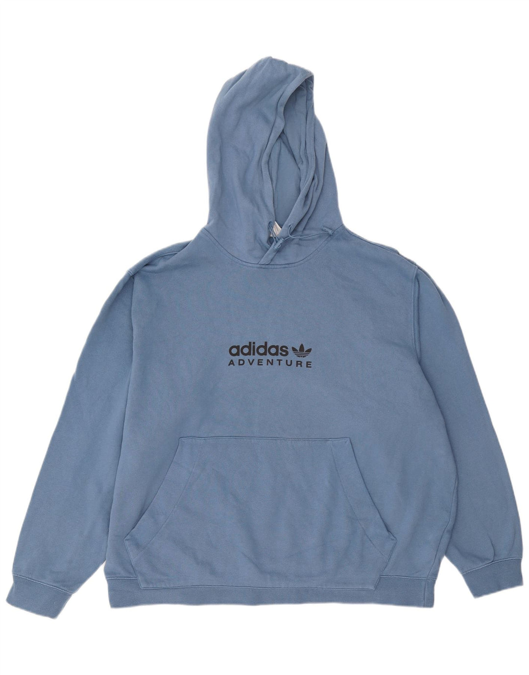 ADIDAS Hombre Adventure Graphic Sudadera con capucha Jumper 2XL Algodón azul