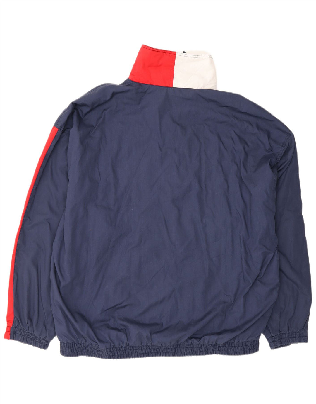 Orvis Hombre Chándal Top Chaqueta XL Azul Marino Colorblock Poliéster