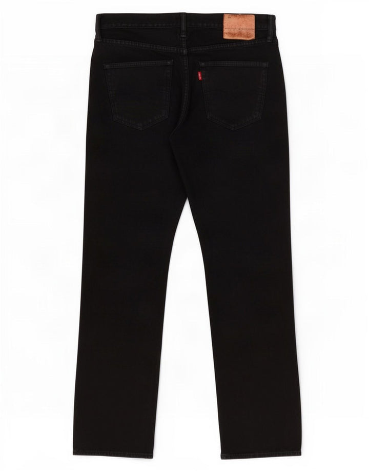 Vaqueros rectos Levi's para hombre W32 L32 Algodón negro
