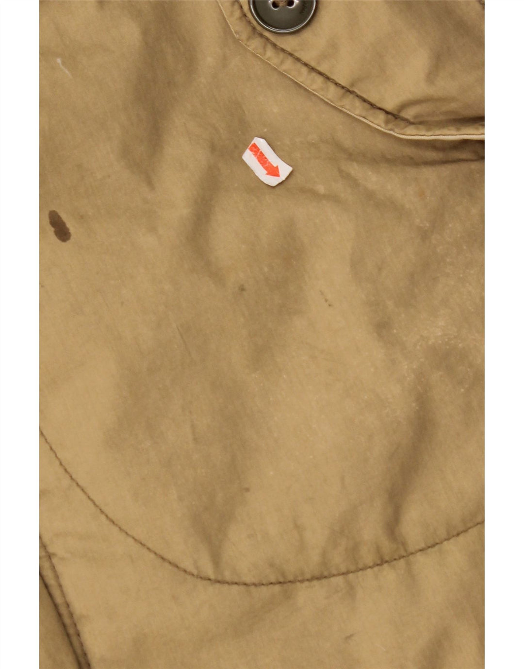 EDWIN Abrigo acolchado para hombre UK 38 Algodón beige medio