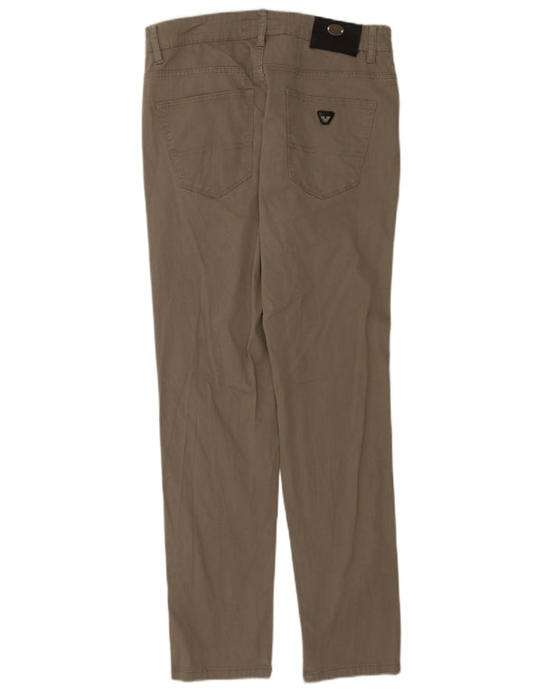 Wampum Pantalones rectos de pana para hombre IT 48 Medium W33 L31 Algodón gris