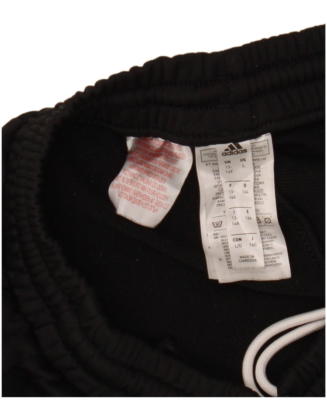 Adidas Pantalón Chándal Niño Joggers 13-14 Años Negro Poliéster