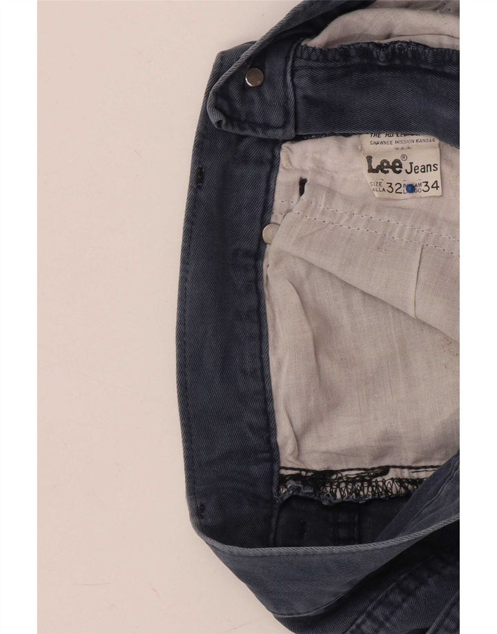 Pantalones cortos vaqueros Lee W32 para mujer, algodón azul grande