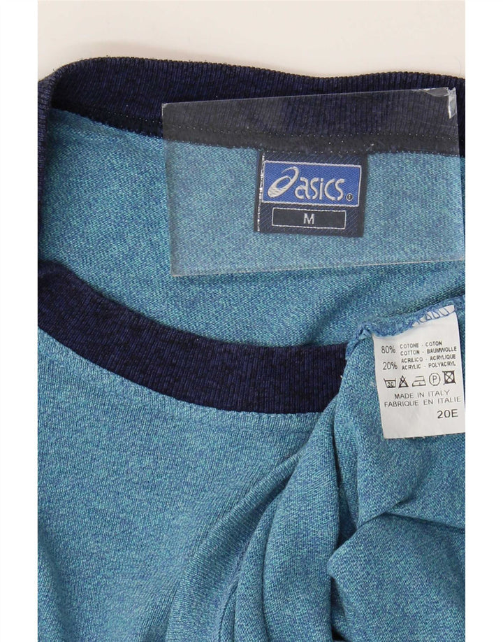 Camiseta Asics Hombre Top Medium Blue Moteado De Algodón