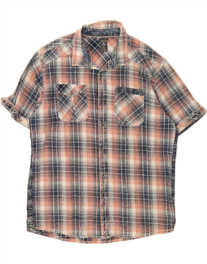 TOM TOMPSON Mens Regular Fit Flannel Shirt 3XL Multicoloured Check Vintage Tom Tompson and Second-Hand Tom Tompson from Messina Hembry 