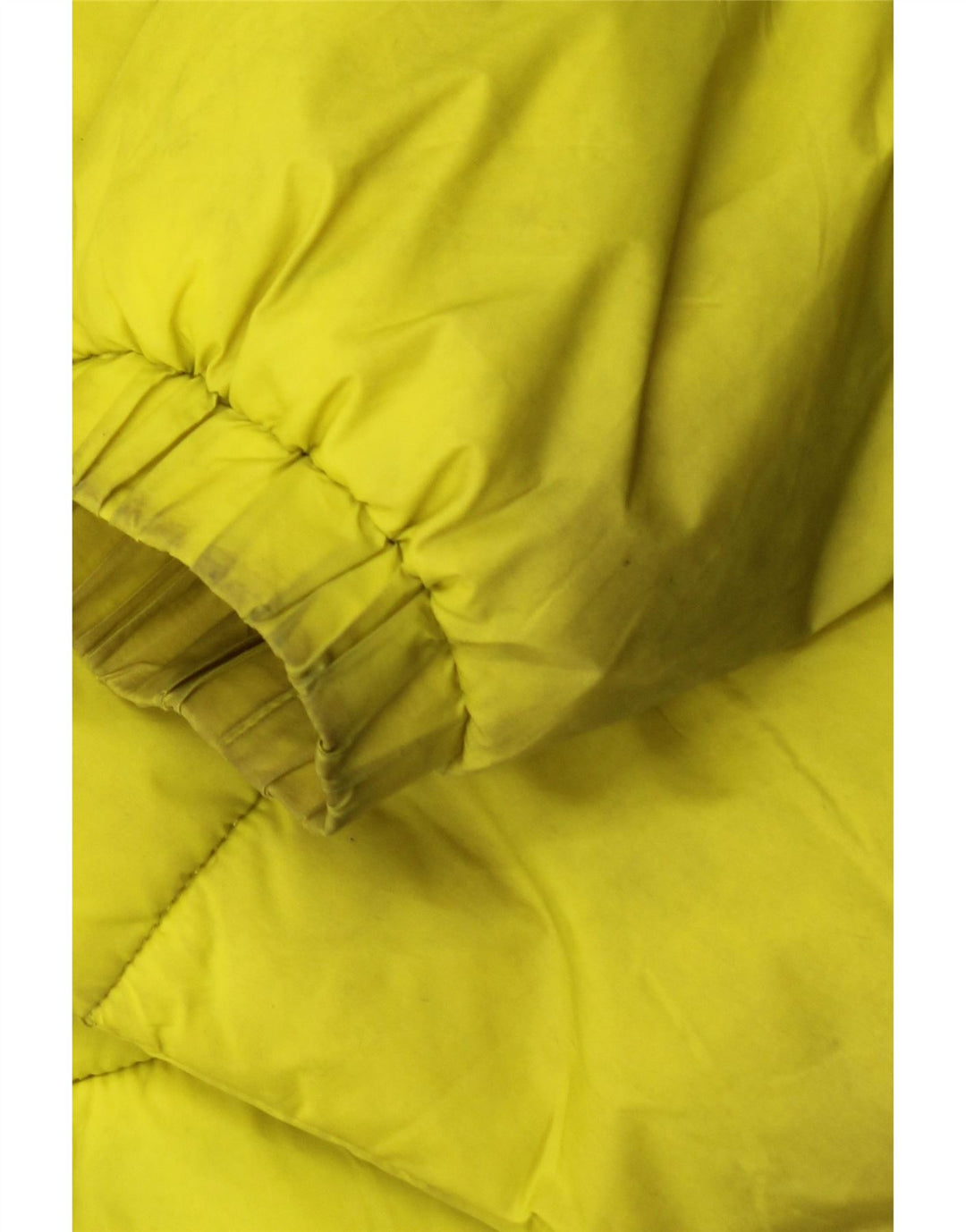 Zara Chaqueta acolchada holgada para hombre UK 36 Small Poliéster amarillo