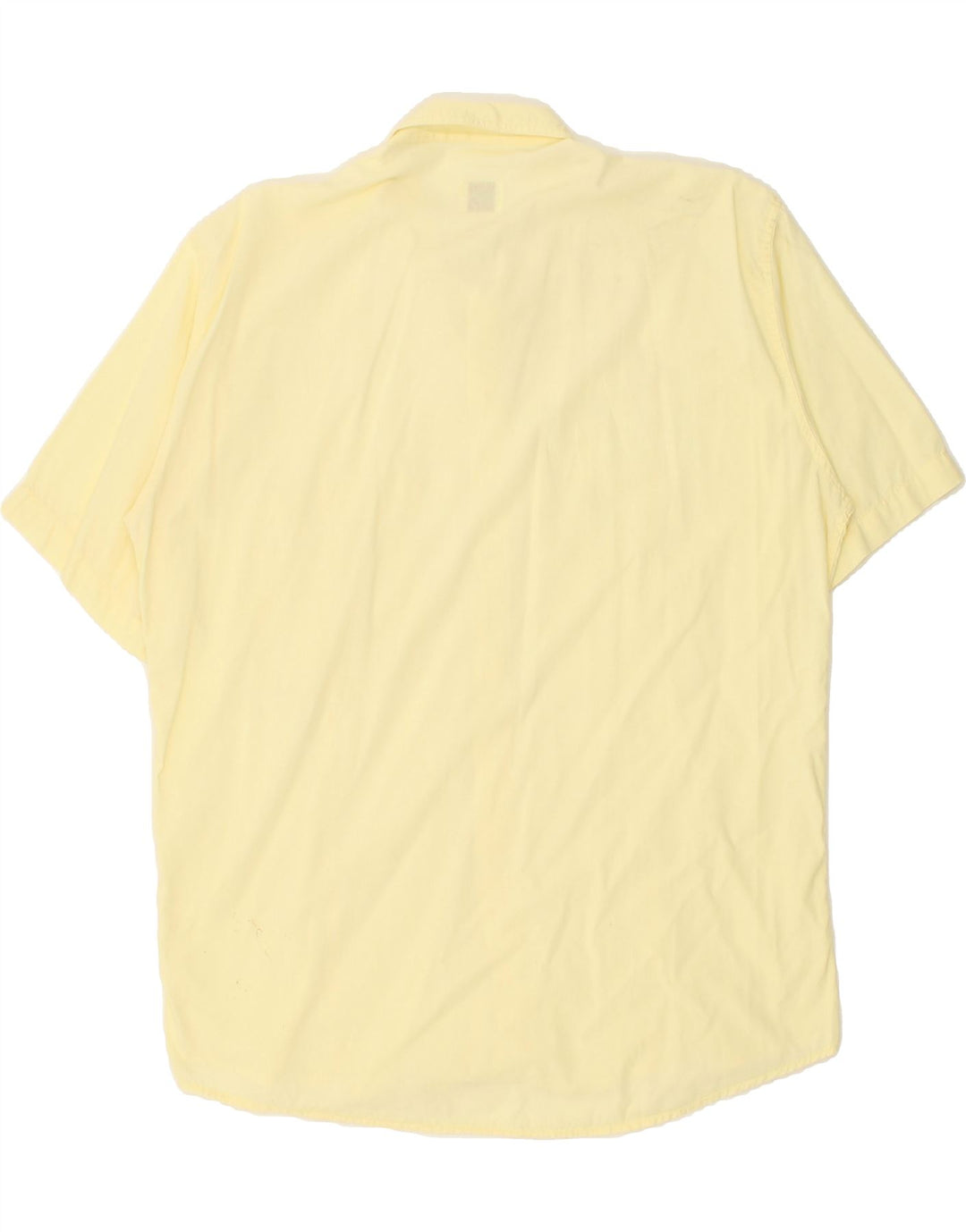 CARRERA Mens Short Sleeve Shirt Large Yellow | Vintage Carrera | Thrift | Second-Hand Carrera | Used Clothing | Messina Hembry 