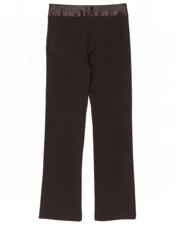 Topshop Pantalones casuales con corte de bota para mujer UK 12 Medium W30 L35 Poliéster negro