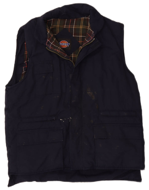 Dickies Chaleco utilitario para hombre Reino Unido 40 Grande Poliéster azul marino