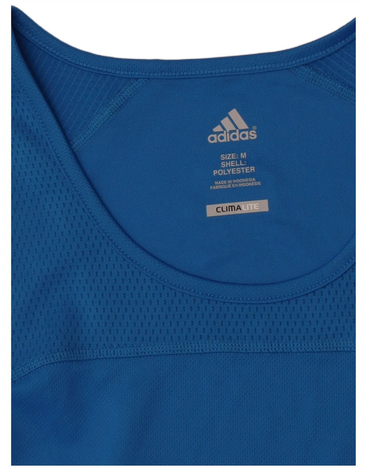 Adidas Hombre Climalite Chaleco Superior Azul Medio Poliéster