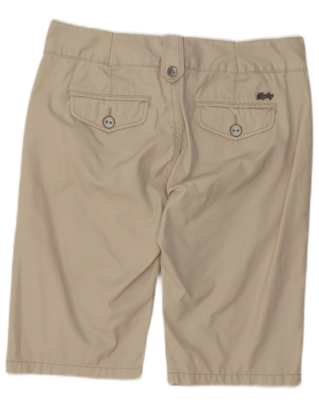 Pantalones cortos chinos Replay W28 de algodón beige medio para mujer