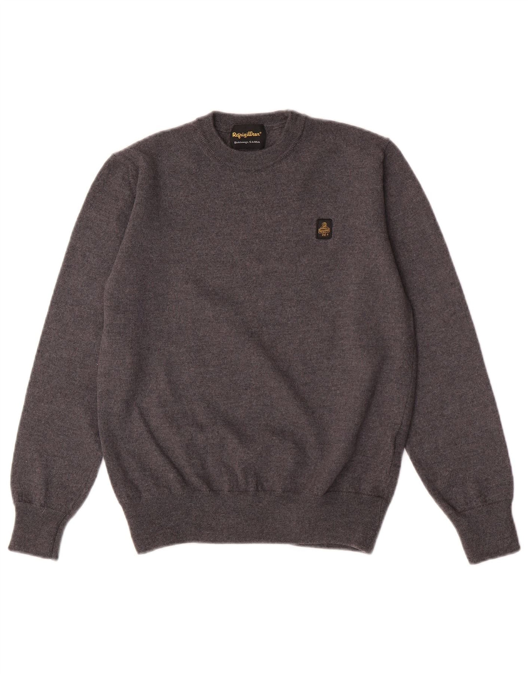 Refrigiwear Jersey con Cuello Redondo para niño 11-12 años Lana Gris Medio
