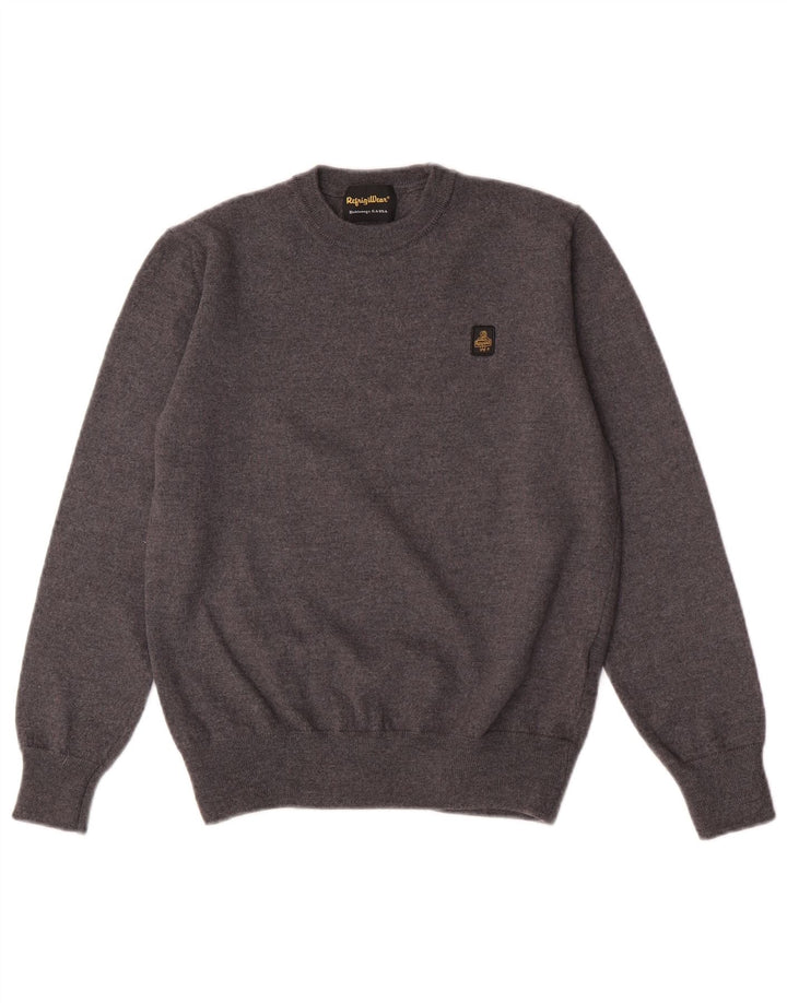 Refrigiwear Jersey con Cuello Redondo para niño 11-12 años Lana Gris Medio
