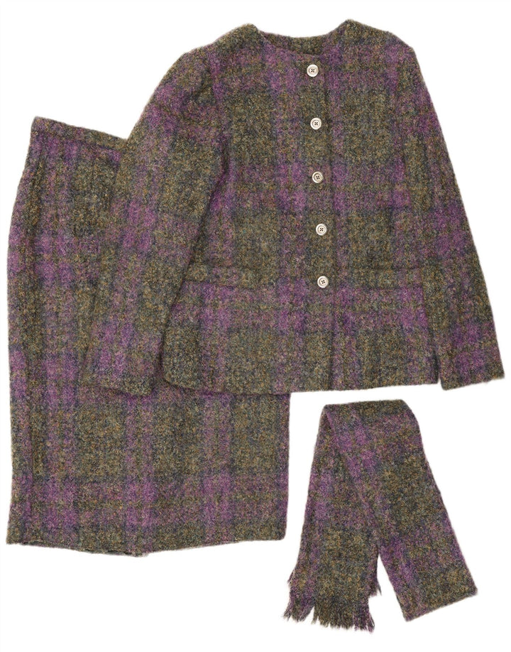 Castleisland Conjunto de falda de 2 piezas para mujer UK 12 Medium W32 Cuadros multicolores