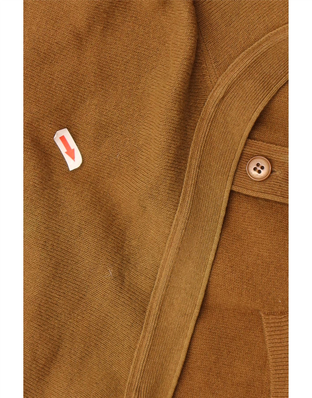 BENETTON Cárdigan para hombre IT 48 Lana de cordero marrón medio