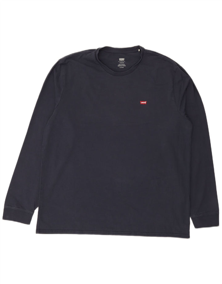 Levi's Hombre Standard Top Manga Larga XL Algodón Azul Marino