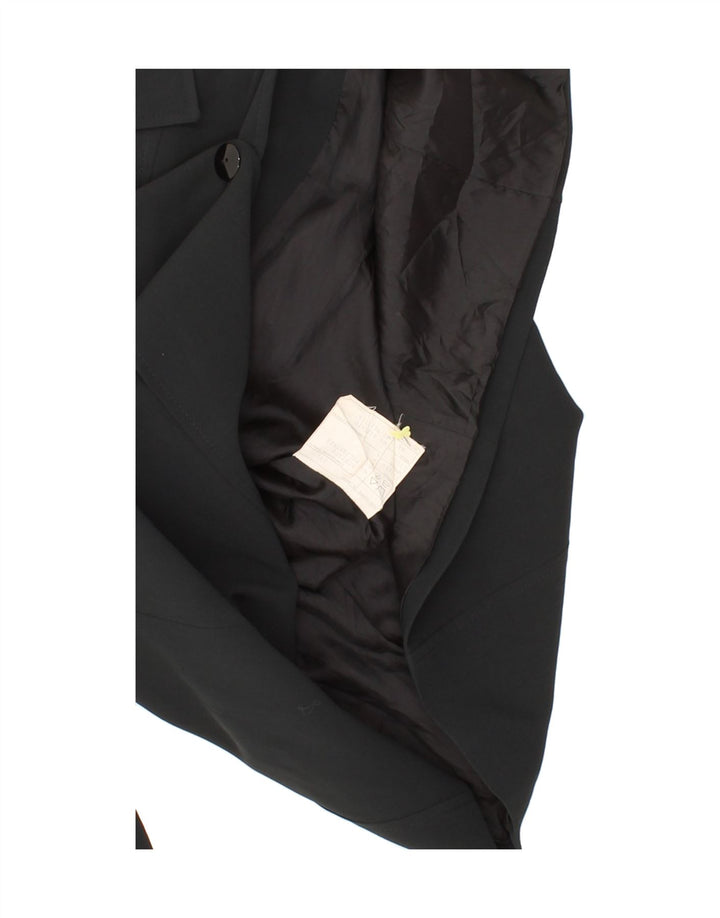 MOMENTI Womens Overcoat IT 44 Medium Black Acetate Vintage Momenti and Second-Hand Momenti from Messina Hembry 