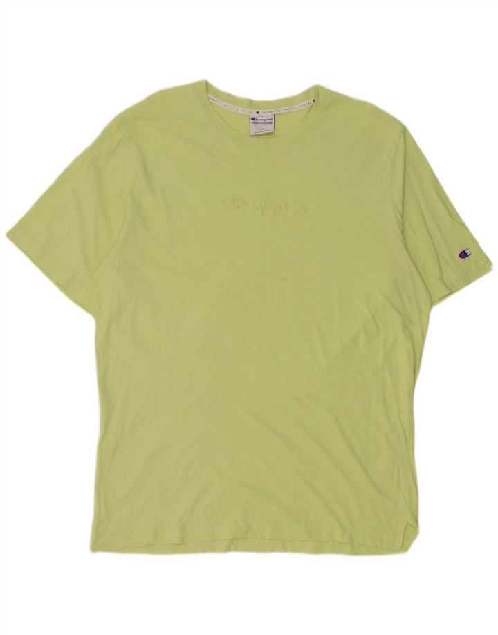 CHAMPION Camiseta gráfica para hombre Top 2XL Algodón verde