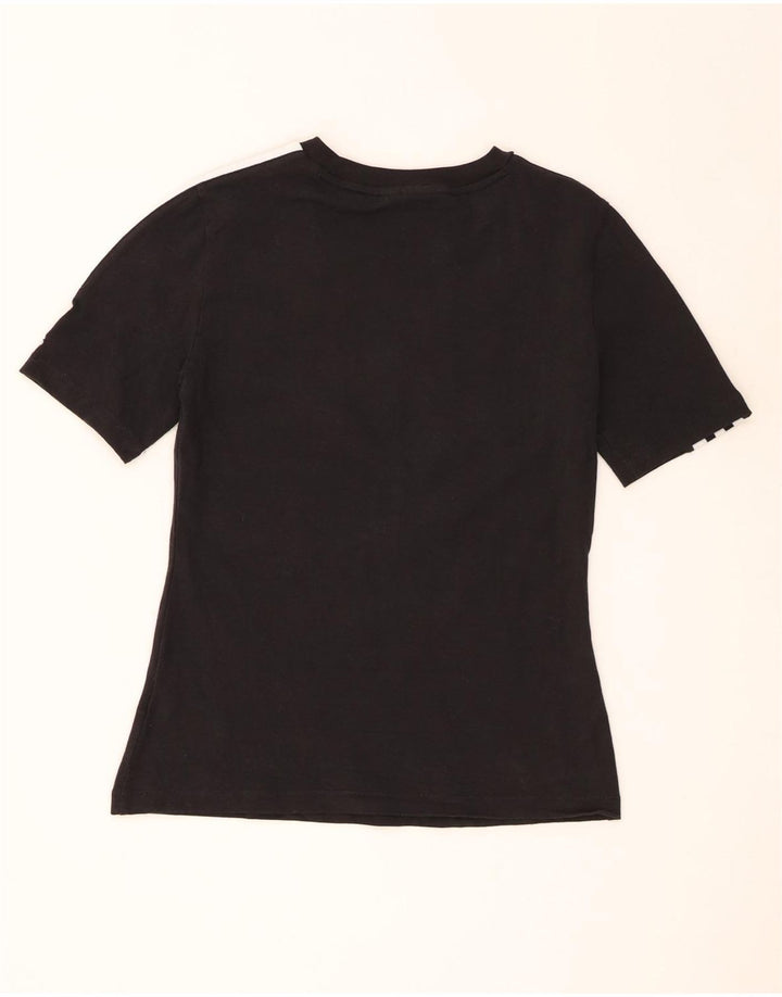 Adidas Camiseta para mujer Top UK 44 Mediano Negro Algodón