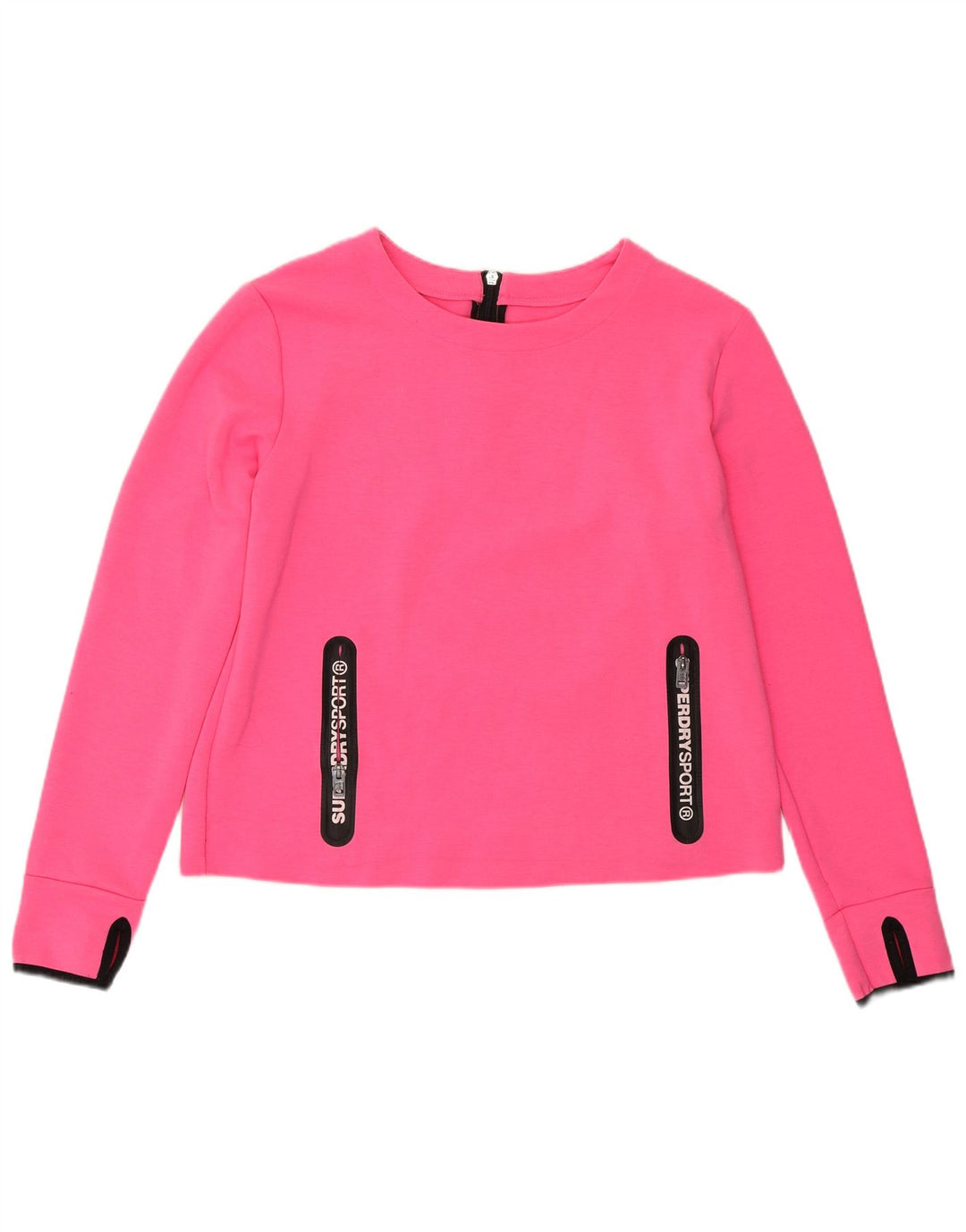 SUPERDRY Sudadera tipo jersey para mujer UK 44 Grande Poliéster rosa