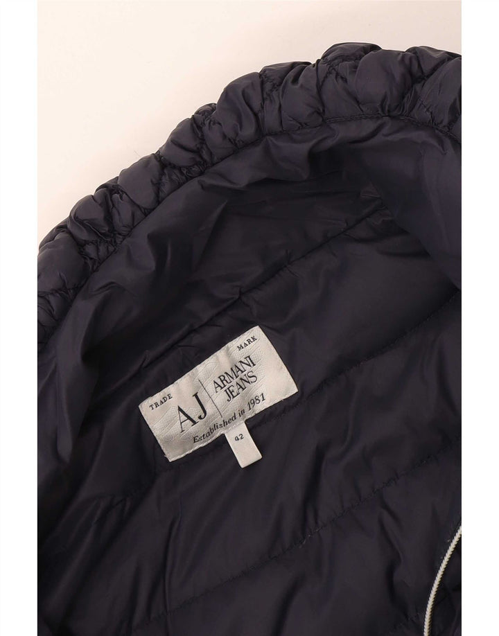 Armani Jeans Chaqueta acolchada para mujer IT 42 Medium Azul marino