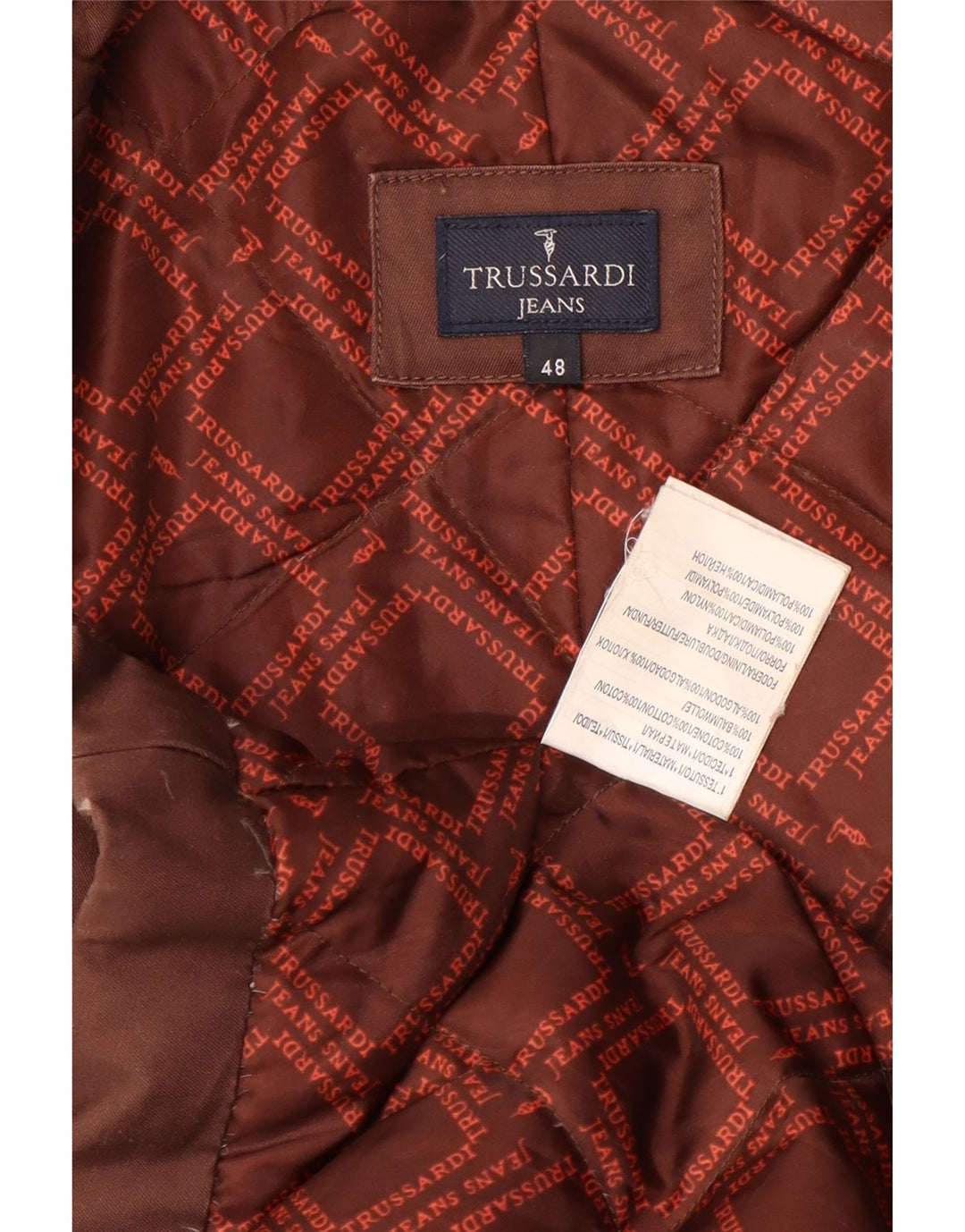 Abrigo Mujer Trussardi Jeans IT 48 XL Marrón Algodón