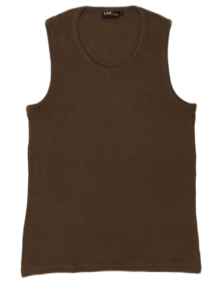 Camiseta Sin Mangas Lee Hombre XL Caqui