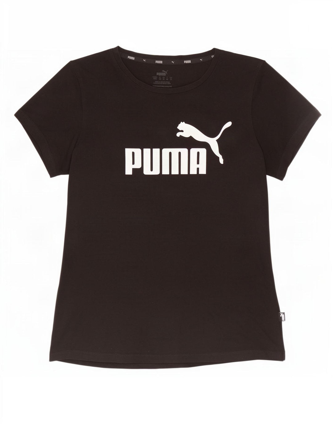 Puma - Camiseta gráfica para mujer, talla 40, talla M, color negro