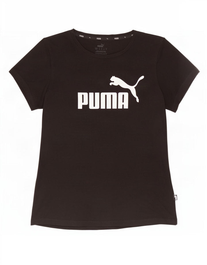 Puma - Camiseta gráfica para mujer, talla 40, talla M, color negro