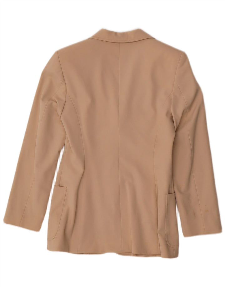 Penny Black Chaqueta tipo blazer de 2 botones para mujer UK 6 XS Beige Poliéster