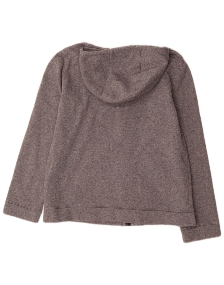 NIKE Sudadera con capucha y cremallera para niños 13-14 años XL Gris Algodón