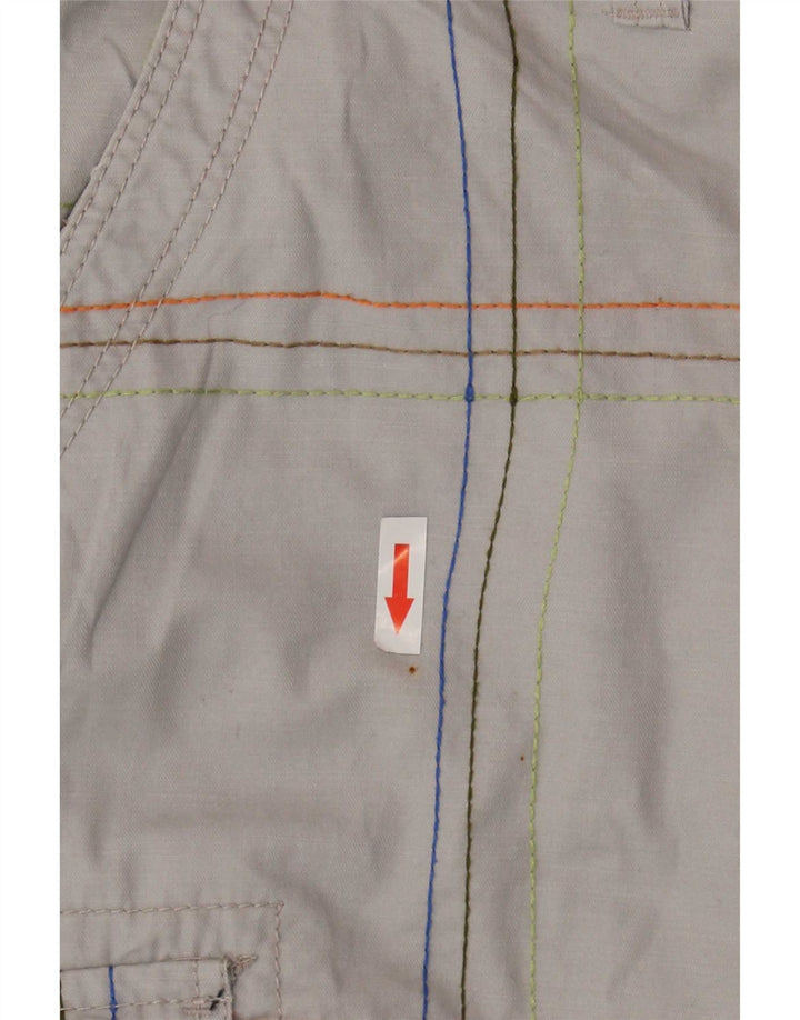 Desigual Shorts Cargo Gráficos Para Hombre W36 Algodón A Cuadros Gris Grande