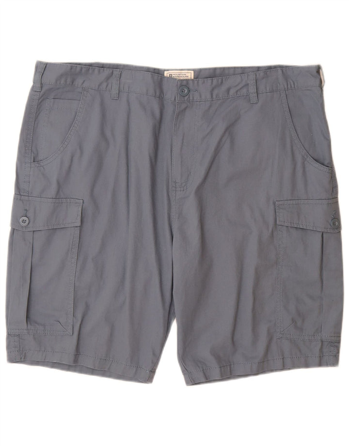 Pantalones cortos tipo cargo para hombre Mountain Warehouse W40 XL Algodón azul