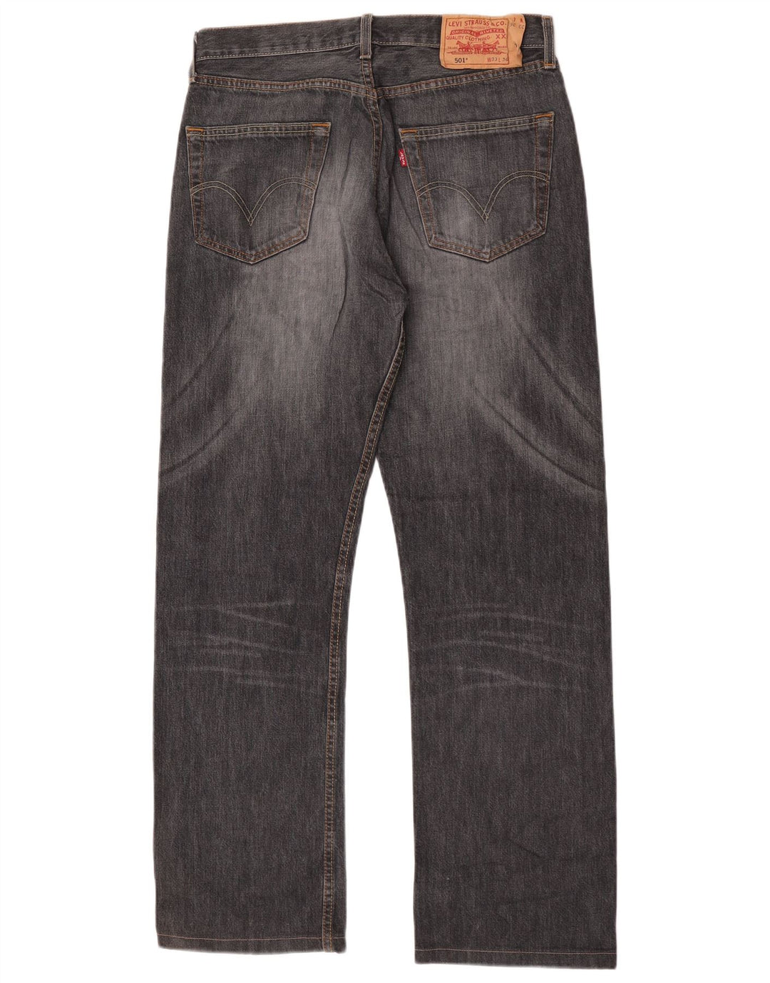 Levi's Vaqueros rectos 501 para hombre W33 L30 Gris