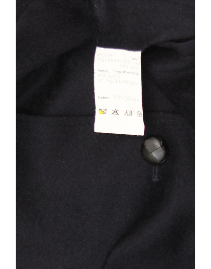 Abrigo Steinbock para mujer IT 42 Lana azul marino medio