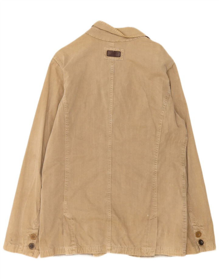 Marlboro Classics Chaqueta tipo blazer de 3 botones para hombre Reino Unido 40 Grande Algodón beige