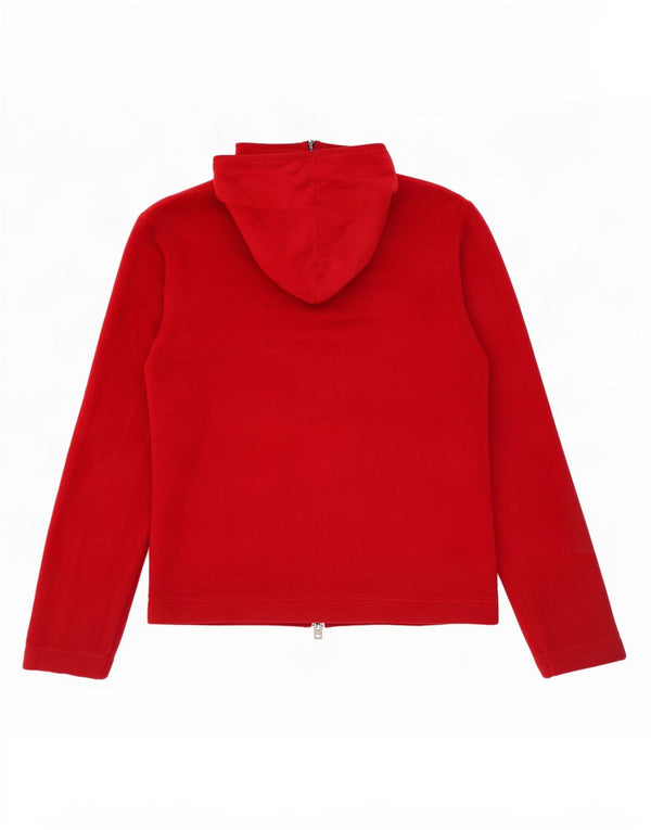 Chaqueta polar elástica con capucha para mujer Gap UK 44 Poliéster rojo mediano
