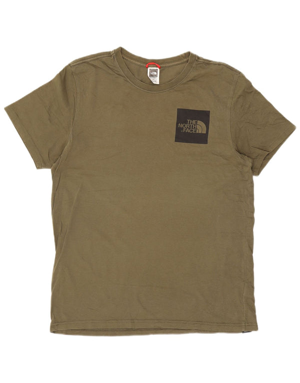 The North Face - Camiseta para hombre, talla grande, color caqui, algodón