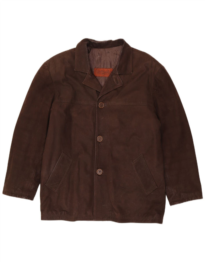 Lavorazione Artigianale Chaqueta de cuero para hombre IT 48 Marrón medio